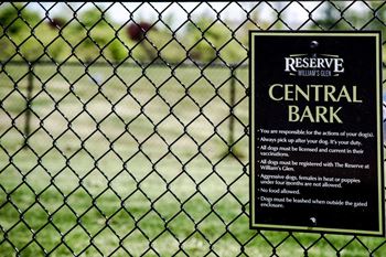 Bark park at The Reserve at Williams Glen Apartments, Zionsville, Indiana